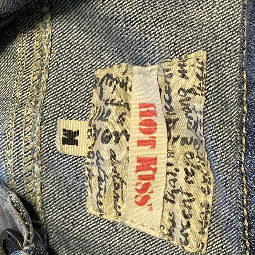 Hot Kiss Faded Blue Denim Vest - Picture 2 of 6